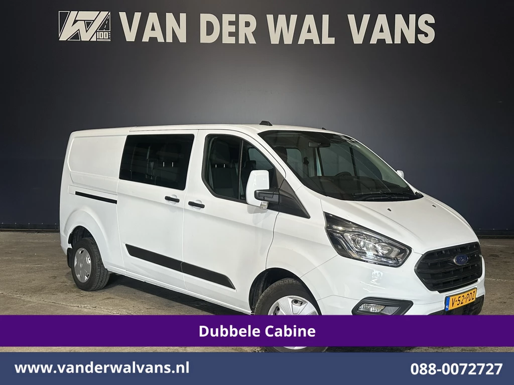 Ford Transit Custom 2.0 TDCI 130pk L2H1 Dubbele Cabine Euro6 inrichting | Airco | 6-Zits | LED | Cruisecontrol | Parkeersensoren