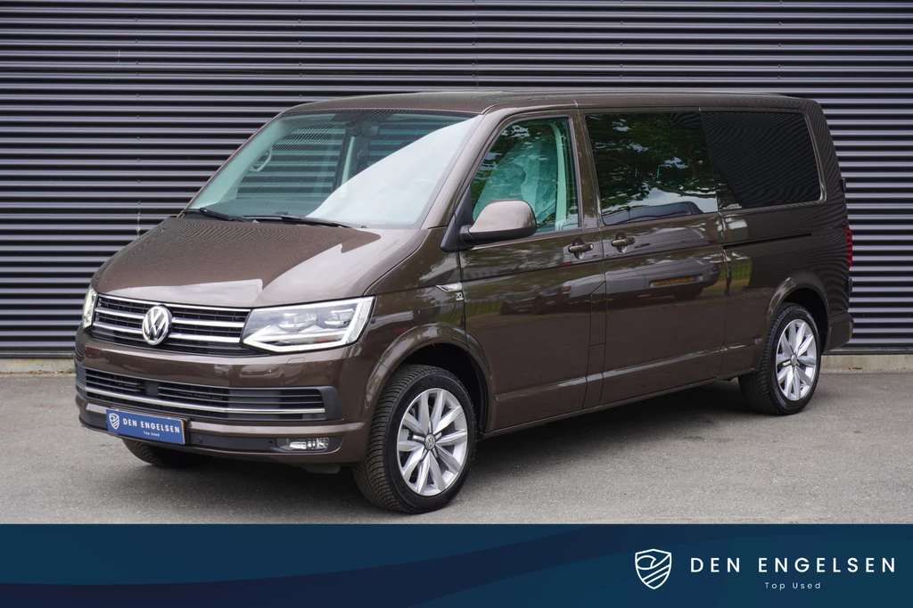 Volkswagen Transporter 204pk Euro6 Automaat L2H1 2x Schuifdeur Dubbele cabine Highline 70 Edition LED Navigatie Trekhaak Parkeersensoren Cruise control Stoelverwarming